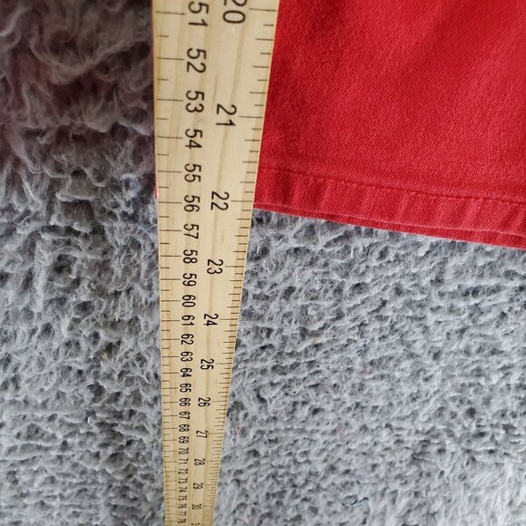 Lane Bryant Jeans Womens 14 Red Boyfriend Capri Flex Magic Waistband Denim - Picture 7 of 10